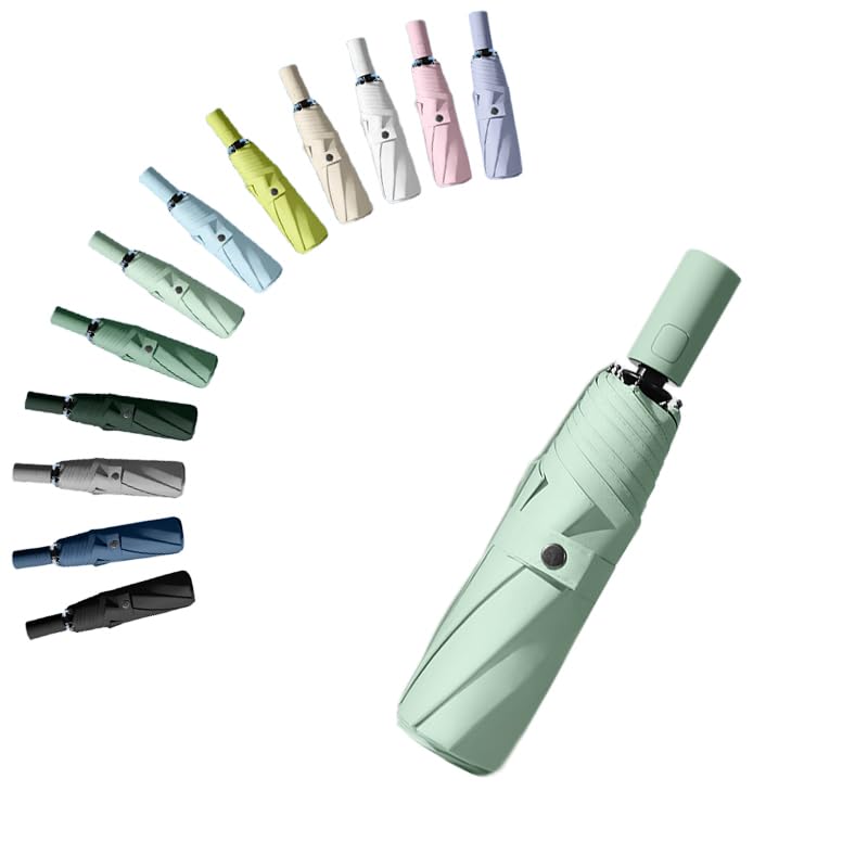 erised's bifrost Portátil Paraguas plegable de viaje Mango de apertura/cierre automático Capa de revestimiento/Protección UV anti UPF 50 99,9% compacto Paraguas de golf Hombres Mujeres Niños