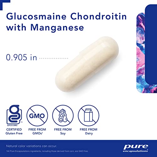 Pure Encapsulations Glucosamine Chondroitin With Manganese | Supplement For Joint Support, Comfort, Mobility, Cartilage Integrity And Health, And Connective Tissue* | 360 Capsules #TOP2
