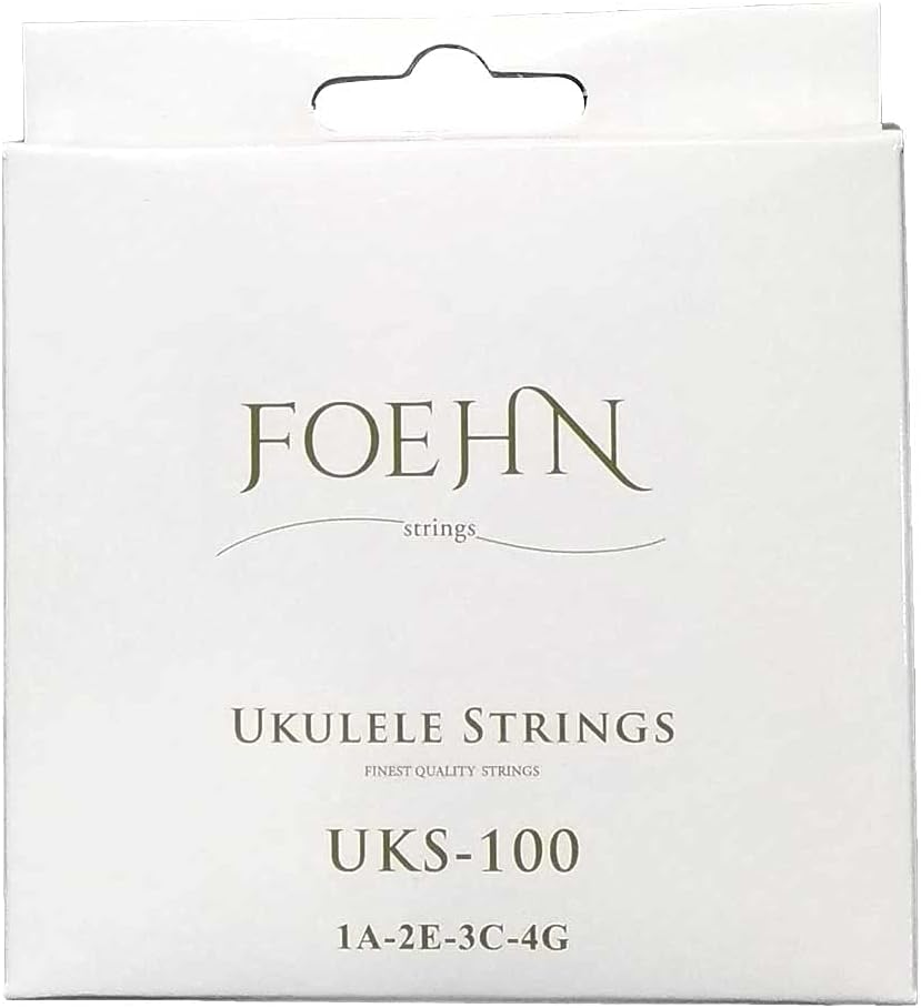 FOEHN Ukulele Strings set for Soprano/Concert Black Nylon UKS-100