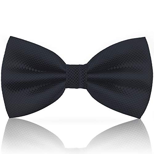 Ted Williams Nœud papillon Homme de grande qualité/Nœud papillon bleu foncé uni, pré-noué Cover