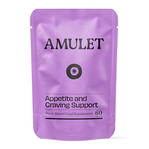 Amulet Appetite Suppressant for Women & Men – Hunger Support with Gymnema, Cinnamon & Chromium - Food Supplement - 60 Vegan Capsules