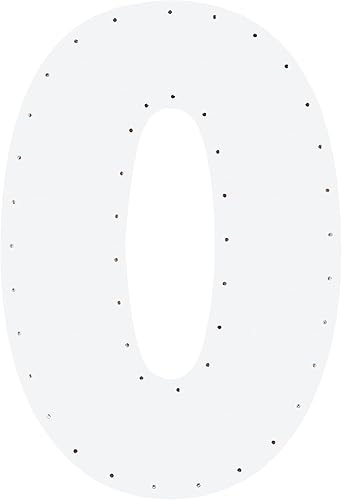 Miniatura 2 de Rubie's - Número luminoso de 22 pulgadas, blanco, 0