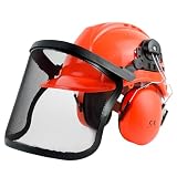 YesRight Chainsaw Helmet with Face and Ear Muffs, Forestry Safety Helmet for Mowing, Trimming, Yard Work, Landscaping, Construction and Weed Whacking