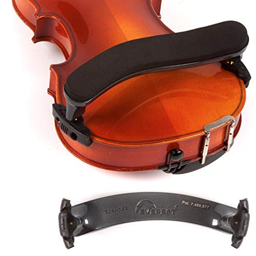 Everest 3/4-1/2 Violin Es Black Shoulder Rest #TOP29