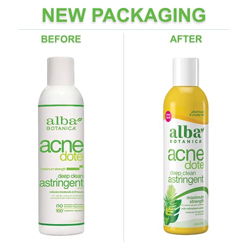 Alba Botanica Acnedote Maximum Strength Deep Clean Astringent, 6 Oz