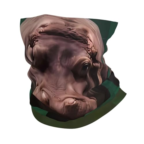 Diving Hippo Balaclava Elástica Versátil Impresa Para Hombre y Mujer, Bufanda Máscara Blanca