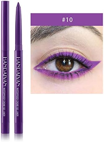 Blue Electronic Technology Company Eye Shadow Pencil, Natural Matte Long Lasting Metallic Eyeliner Pencil Glitter for Women Eye&Lip Liner Professional Waterproof Makeup Gel Colorful Eyeliner(10)