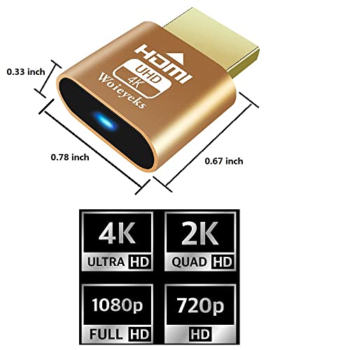 HDMI 4K emulador virtual para minería de criptomonedas pack de 10 6