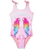Limited Too Girls UPF 50+ Swimwear One Piece Swimsuit (5/6, Parrots Rainbow)