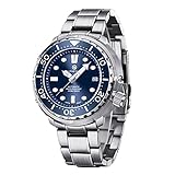 PAGRNE DESIGN Herren Neue Taucher Sportuhr Saphirglas Tuna Serie Herren Automatik Mechanische Uhr Edelstahl 300M wasserdichte Automatikuhr Herren Automatik