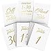Produktbild Tischnummern Hochzeit Gold 1-30 - Head Table - Gift Table - DIN A6 (10x15 cm) - Goldfoliert Hochzeitstischnummern - Tisch-nummern - Tischnummern Tischkarten Gold