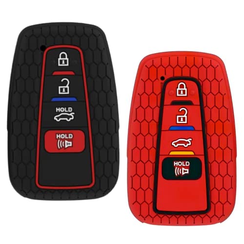 Snugfit SF-293 Silikon Schlüsselgehäuse Rot Schwarz 2er-Pack