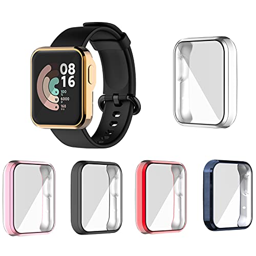 Xiaomi Mi Watch Lite Önü Kapalı Tasarım Yumuşak Silikon Kılıf (Gümüş)