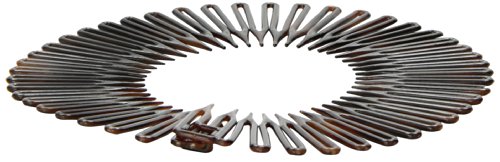 Caravan Full Circle Spring Head Band Comb In Classic Tortoise Shell With Deep Teeth And Closure #TOP1