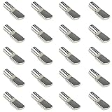 WINKING MOON Pinzas de soporte de estante de gabinete de 5 mm, color plateado