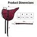 Harrison Howard Equestrian Saddle Pad Horse Riding Pad Bareback Pad with Girth Burgundy