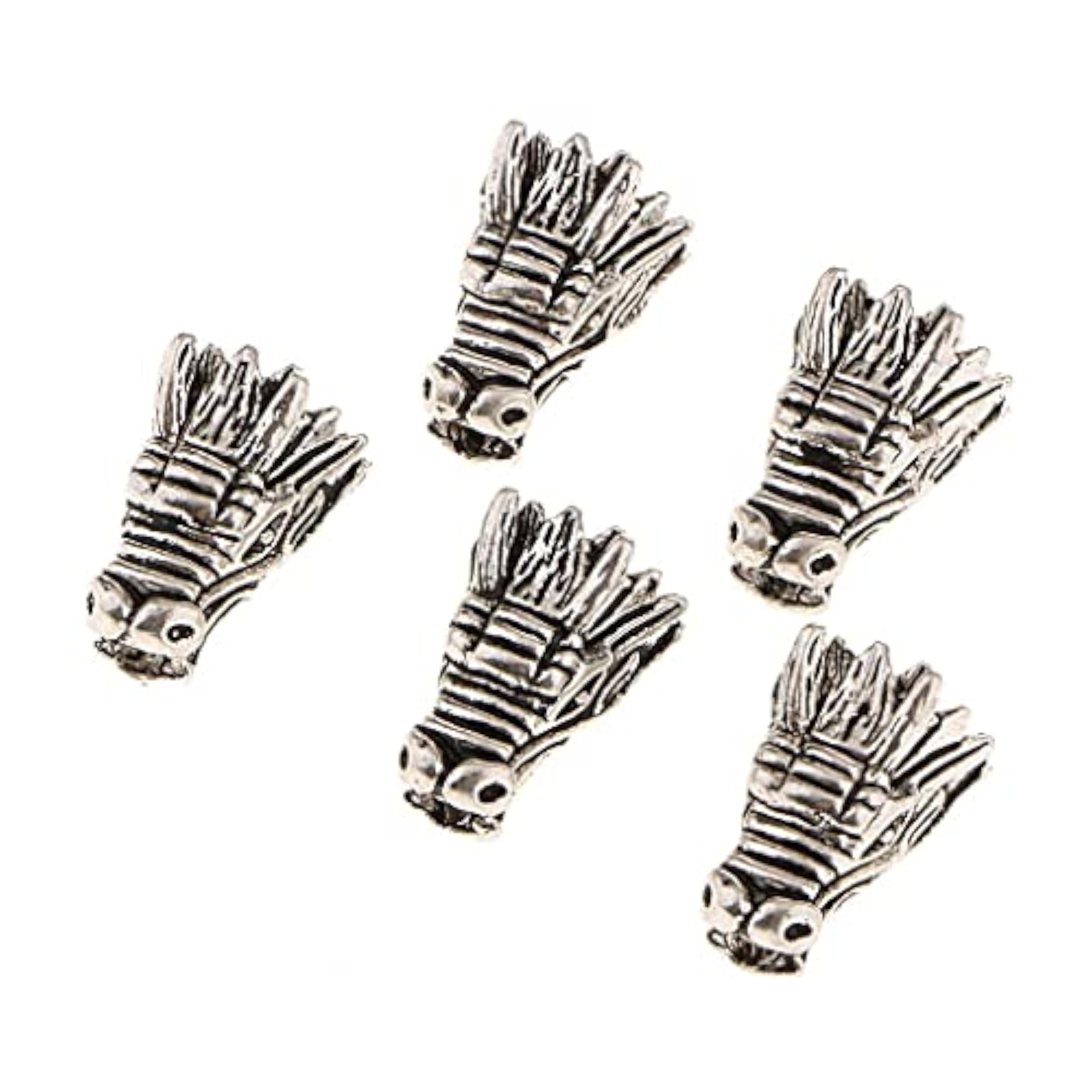 5x5 Tibetan Dragon Head Loose Beads for DIY Jewellery