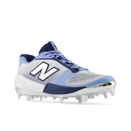 New Balance New Balance Men's FuelCell Comp V4 Baseball Shoe, Sky Blue/White/Team Navy, 13 M