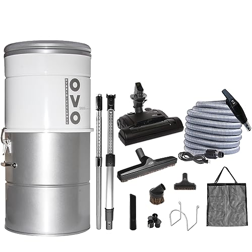 OVO Large and Powerful Central Vacuum System, Hybrid Filtration (with ...