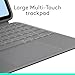 Logitech Combo Touch iPad Air 11-inch (M2), iPad Air (4th & 5th gen - 2020, 2022) Keyboard Case - Detachable Backlit Keyboard with Kickstand - Oxford Grey