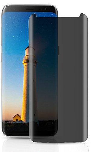 Rapidest RGY-XFHDFSH Galaxy S8 Plus Privacy Tempered Screen Protector, Anti-Spy, Bubble-Free, Anti-Fingerprint, 9H Hardness Tempered Glass Screen Protector for Samsung Galaxy S8 Plus
