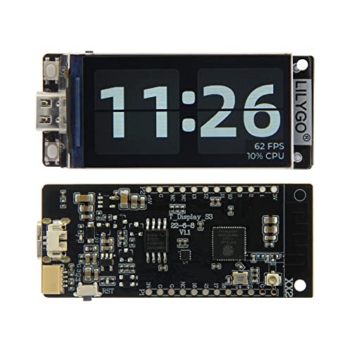 TASOJIMA T-Display-S3 ESP32-S3 1.9�C���`ST7789�t���f�B�X�v���C�J���{�[�hWIFI Bluetooth5.0���C�����X���W���[��170*320�𑜓x �s���w�b�_�[�͂͂񂾕t������Ă���