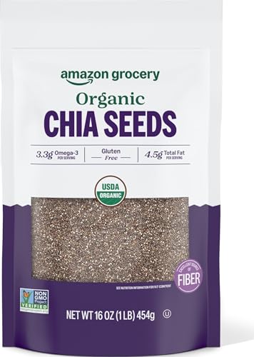 15% coupon - ★Amazon Organic Black Chia Seeds, 16oz