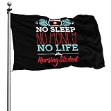 90X150cm Banderas De Jardín Sin Dormir Sin Dinero Sin Vida Bandera Pirata Bandera Decorativa De Patio Personalizado Banderas De Exterior Decorativa Para Fiesta Vacación Jardín