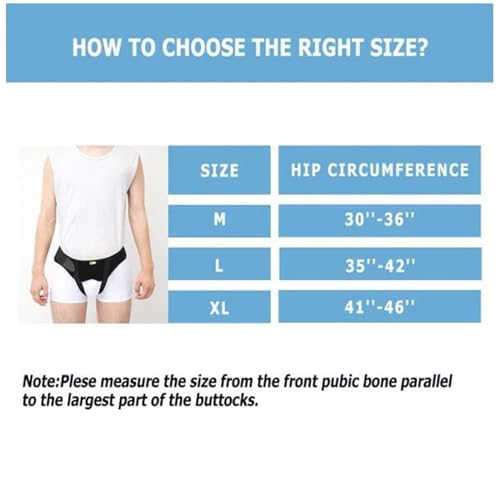 Cinturón para hernia inguinal doble CUSMA XL: solución efectiva con almohadillas regulables 6