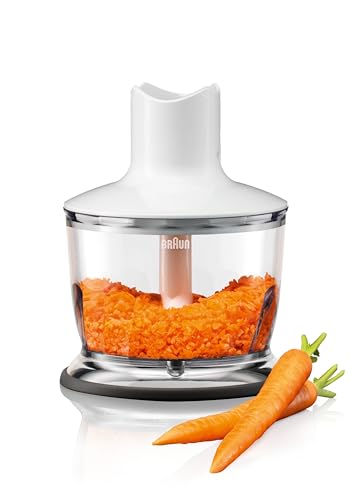 Foto von Braun Stabmixer MultiQuick 3 MQ 3135 WH Sauce – Elektrischer Stabmixer mit 11 Geschwindigkeiten plus Turbo-Stufe & Edelstahl-Mixfuß, 3-teiliges Zubehör-Set, 750 Watt, weiß/grau