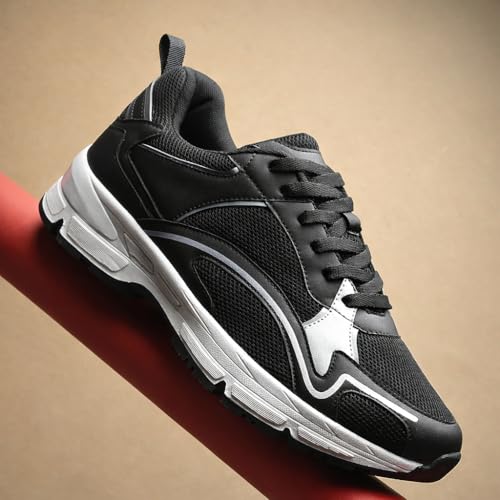 Image of Cruiser Men's Sneakers | Cushioned Insole Comfortable Shoes | Trendy & Stylish Modern Sneakers | Durable TPR Sole Casual Walking Footwear (2673)