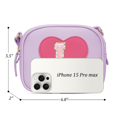 Image of KKXIU Birthday Gifts for Girls Initial Toddler Purse Cute Kids Crossbody Bag