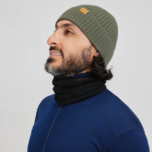 FUQILA MerinoWolle Thermo Beanie Absinth Grün – Bild 6