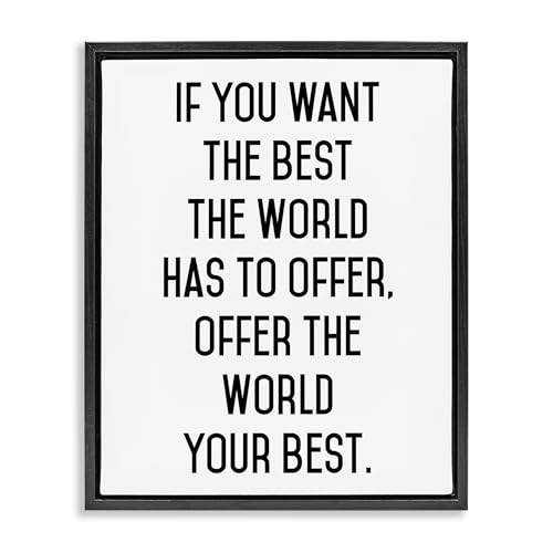 Inspirational Letter Print, 16 x 20 Inch Canvas in Floater Frame
