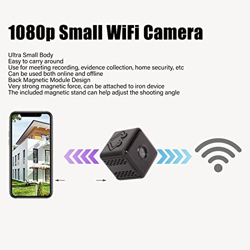 Sanpyl Mini Camera, 1080P Loop Recording Connection Supports Night Vision Motion Detection Function, Home Security Camera for Indoor by Sanpyl - Image 2
