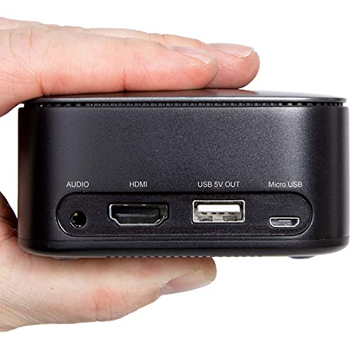 Miroir M75 Portable Projector, Grey, 50 Inch Picture, 1080P Supported, Home / Outdoor Entertainment, Rechargeable Battery, Compatible With Tv Stick / Laptop / Phone / Game Console… #TOP5