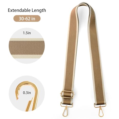 Image of Purse Straps Replacement Crossbody Straps for Purses,Wide Shoulder Strap for Bags Extender Guitar Straps for Handbags