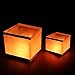 Aketek 20 Pack Square Chinese Lanterns Wishing, Praying, Floating, River Paper Candle Light