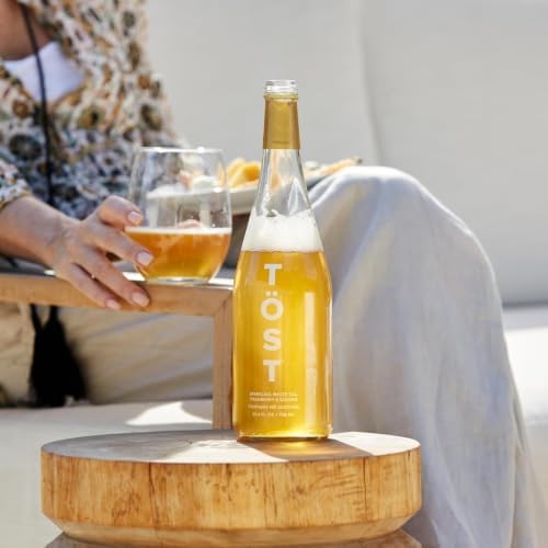 TÖST+ TÖST Rosé + TÖST Sangria All-Natural Non-Alcoholic Sparkling Beverage, 750 ML (3, Pack) — view 3