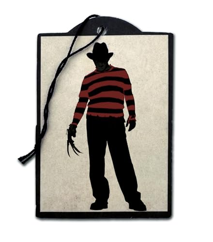 Image of Elektroplate Officially Licensed Freddy Krueger Nightmare on Elm Street Automotive Air Fresheners for Vehicles | Midnight Chiller Scent (12-Pack) | Made in the USA