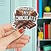 3pcs Powered by Chocolate Sticker Funny Socola Bar Lover Sweet Tooth Humor Gift for Powered by Chocolate Stickers Chocolates Addicts Fans Car Decal for Laptop Water Bottle Toolbox Case Cars 3"