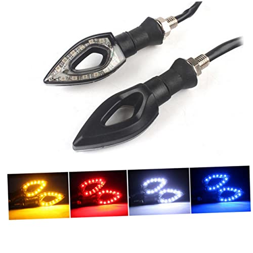 Wakauto 2 Peças Luz De Neblina Para Motocicleta Indicadores De Luz De LED Para Motocicleta Sinal De