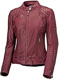perforiert Held Asphalt Queen II Damen Motorrad Lederjacke Rot 38