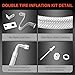 Dually Valve Stem Extenders Kit Double Tires Air Inflation Kit Stainless Steel Braided Valve Stem Extension Fits 16