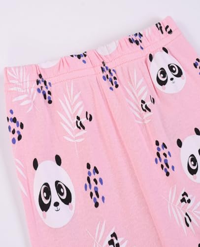 Benaive Girls Summer Pajamas 4 Pieces 100% Cotton Girls PJs Short Sets Kids Sleepwear Size 2T-12 Years4