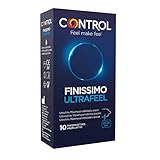 Control Preservativos Ultrafeel. Caja de 10 Condones Ultra Finos, Sexo Seguro.
