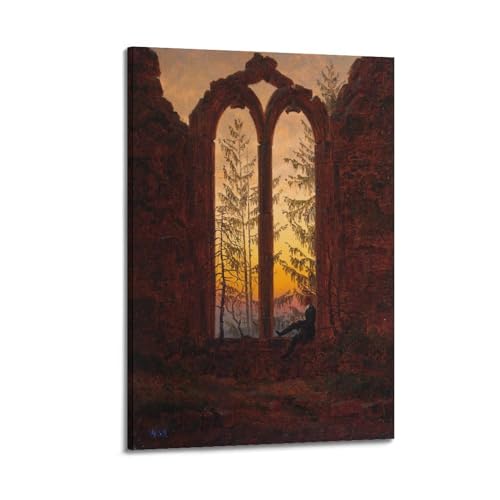 Impression sur toile premium de l'oeuvre The Dreamer Friedrich 40 x 60 cm