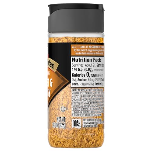 McCormick Grill Mates Seasoning, Sweet & Tangy, Grilling Seasoning for Mouthwatering Chicken, Steak, Seafood, and More, 2.9 oz