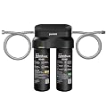 Pureal Hybrid Home PPU-1020K 2 Stage Under Sink Water Filter System, 10K Gallons, NSF/ANSI 42&372, Mineral Sediment Carbon Block KDF Polyphosphate Filter for Scale & Lead & Chlorine