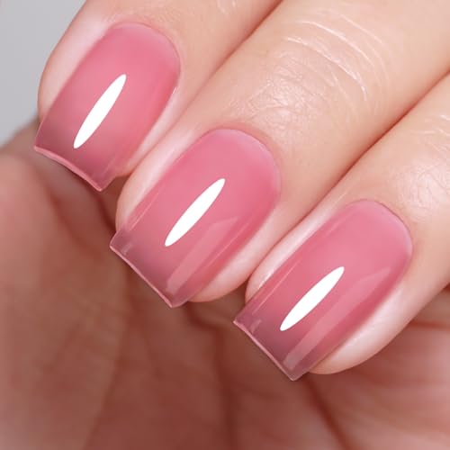 Firedeep 10 ml Hema Frei Jelly Pink Gellak Décolletable Été pour le Nail Art DIY à la Maison Cadeau